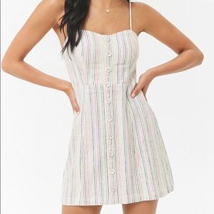 Forever 21 Rainbow-Striped Cami Dress